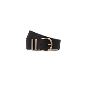 Wide Leather Belt Black - bild 1