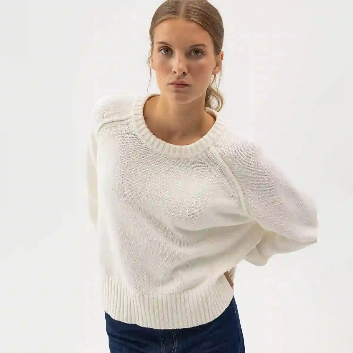 Meg Crew Offwhite HOLEBROOK - bild 3