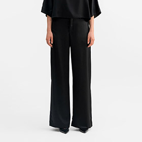 Mila Satin Trousers Black AHLVAR GALLERY - bild 3