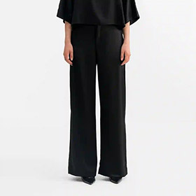 Mila Satin Trousers Black AHLVAR GALLERY - bild 1