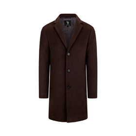 Miles Wool Coat Dark Brown URBAN PIONEERS - bild 2