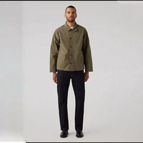 Modern Chore Jacket Olive SABURO - bild 2