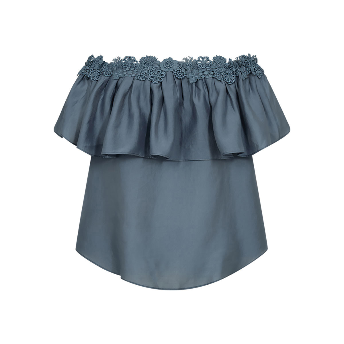 Molly Blouse Offshoulder Blue Mirage  COPENHAGEN MUSE - bild 2