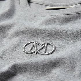 Muse Tee Logo Embriodery Light Grey COPENHAGEN MUSE - bild 3