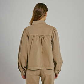 Ninni Denim Shirt Dark Sand NORR - bild 3