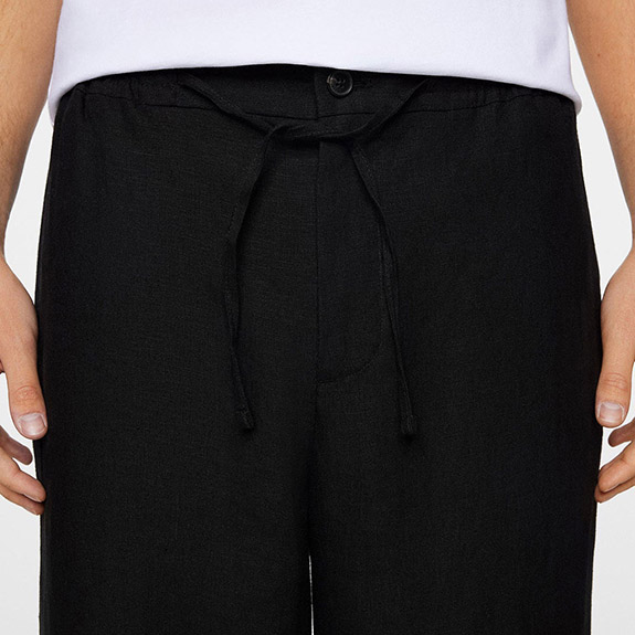 Norah Drape Linen Pants Black J.LINDEBERG - bild 3