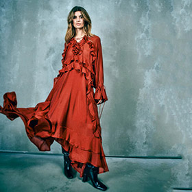 Norma Dress Red Pear COPENHAGEN MUSE - bild 2