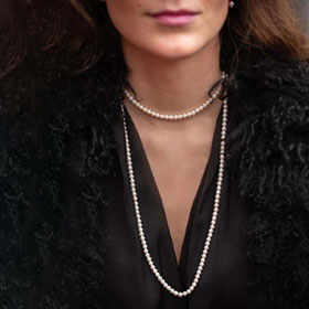 Petit Pearl Long Halsband Vit PFG STOCKHOLM - bild 2