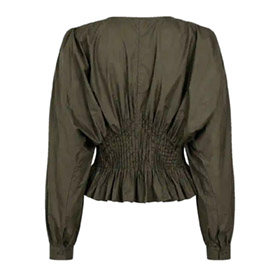 Poplin Blouse Ivy Green COPENHAGEN MUSE - bild 2