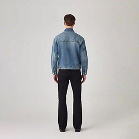 Relaxed Trucker Jacket Mid Stone SABURO - bild 2