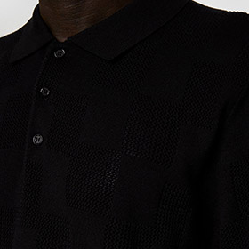 Reymond Stacked Bridge Polo Black  J LINDEBERG - bild 2