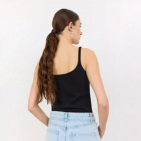 Ribbat Linne Numbia 14 Svart LEVETE ROOM - bild 3