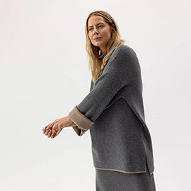 Sally Turtle Dark Grey Melange HOLEBROOK - bild 2
