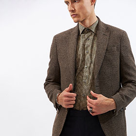 Sherman Kashmir Blazer Brunmelerad - bild 1