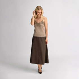 Sandra Maxi Skirt Dk Brown URBAN PIONEERS - bild 2