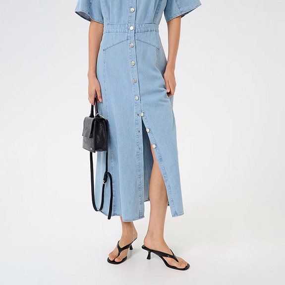 Sauda Denim Dress GESTUZ - bild 3