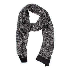 Scarf Siden Hann Black - bild 1