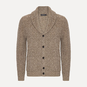 Shawl Collar Cardigan Nougat LESS WORRIES - bild 2