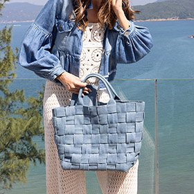 Shopper Braided Denim - bild 3