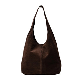 Shopping V�ska Terni Suede Dk Brown LATALIA - bild 2