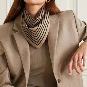 Silk Scarf No.15 Cappuccino LESCARF - bild 2