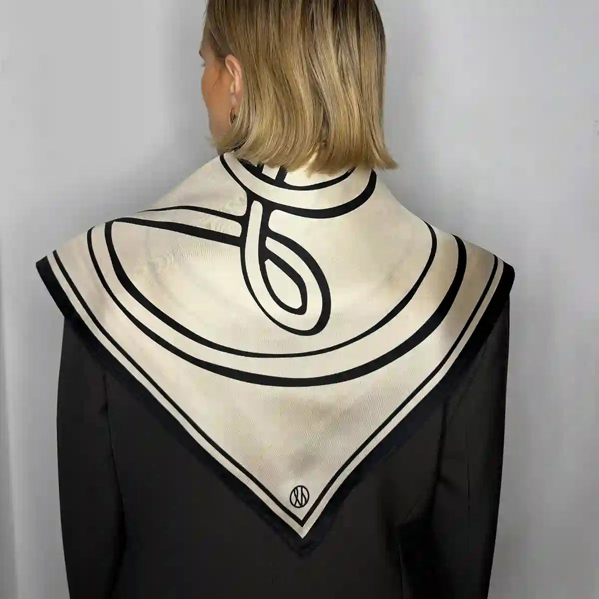 Silk Scarf Monogram Sand LESCARF - bild 2