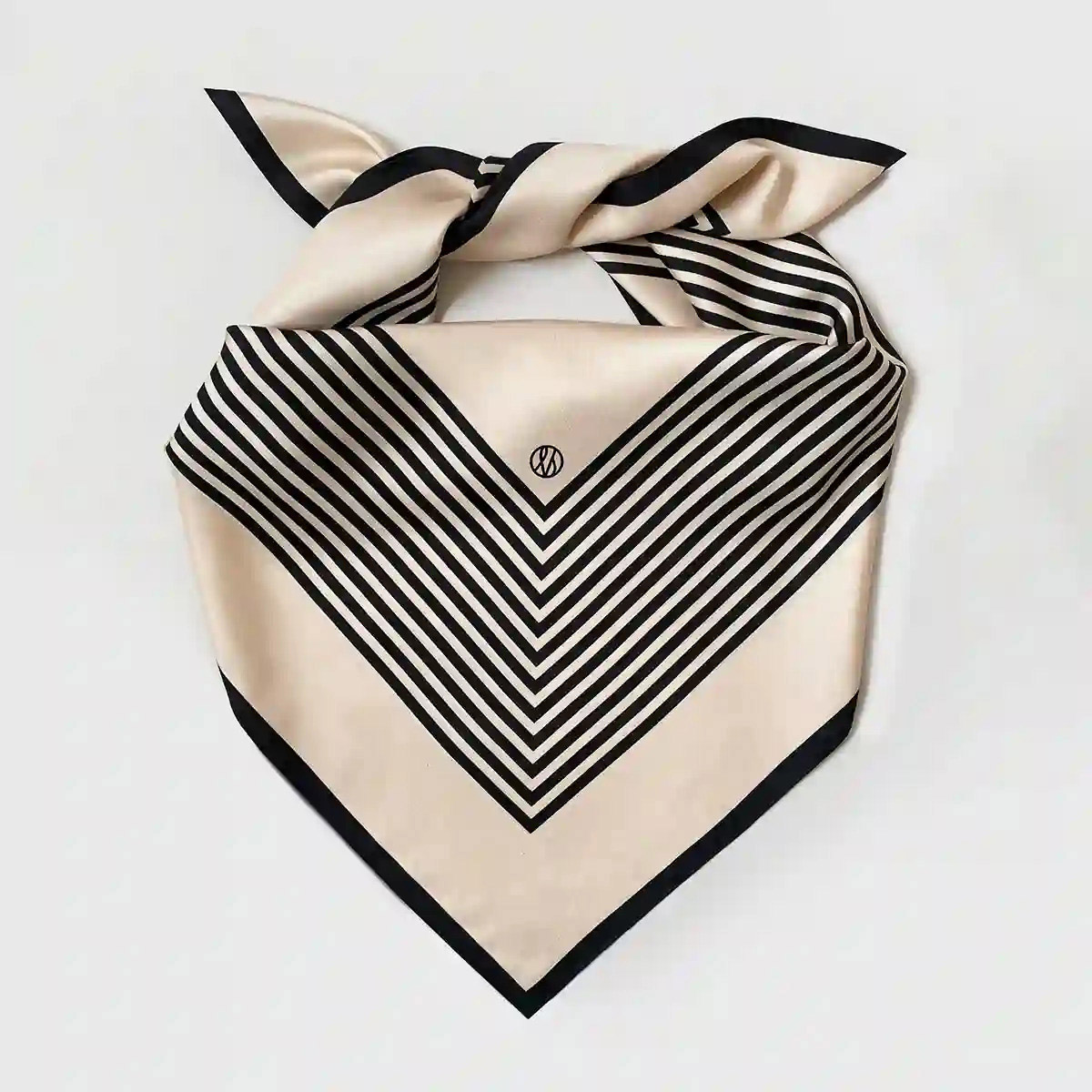 Silk Scarf No1 Sand Black LESCARF - bild 2