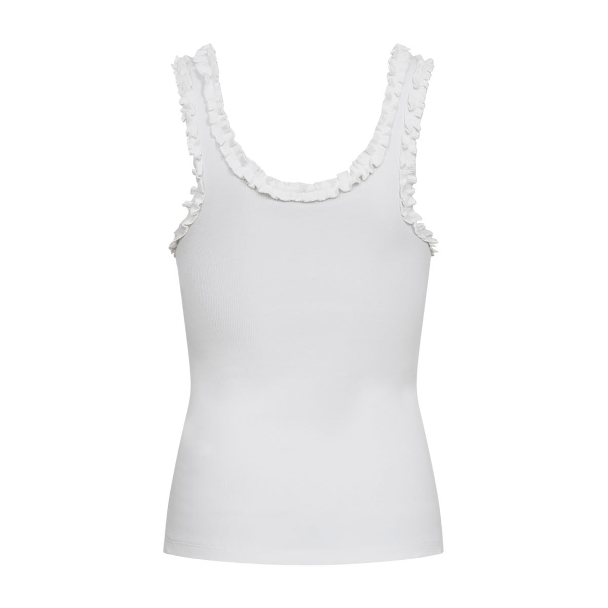 Siv Top Ribbed White COPENHAGEN MUSE - bild 3