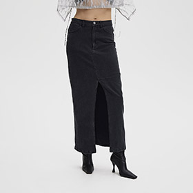 SiwGZ HW Long Skirt Black Denim - bild 1