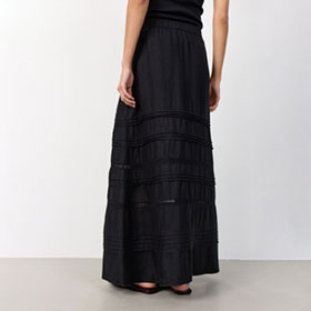 Skirt Naja 64 Black  LEVETE ROOM - bild 2