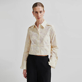 Skjorta Peoria Ecru SECOND FEMALE - bild 3