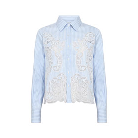 Skjorta Pippin Spets Ljusbl� LEVETE ROOM - bild 4