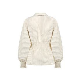 Skjorta Tess 2 Creme Stripe LEVETE ROOM - bild 2