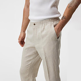 Soren Linen Trousers Safari Beige - bild 3