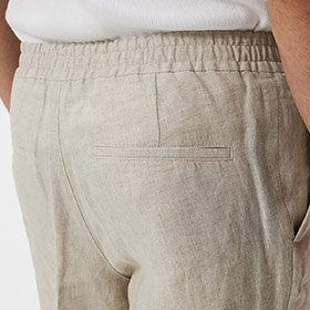 Soren Linen Trousers Safari Beige - bild 4