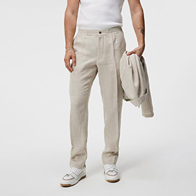 Soren Linen Trousers Safari Beige - bild 1