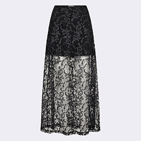 Spets Kjol Oyster 2 Black LEVETE ROOM - bild 4