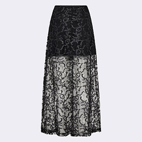 Spets Kjol Oyster 2 Black LEVETE ROOM - bild 5