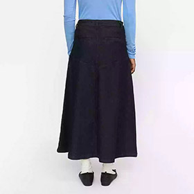 SRJennie Denim Midi Skirt Black - bild 5