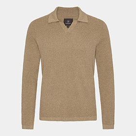 Stickad Bomulls Trja Bowling Collar LESS WORRIES - bild 2