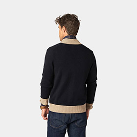 Stickad Bomulls Trja Bowling Collar LESS WORRIES - bild 6