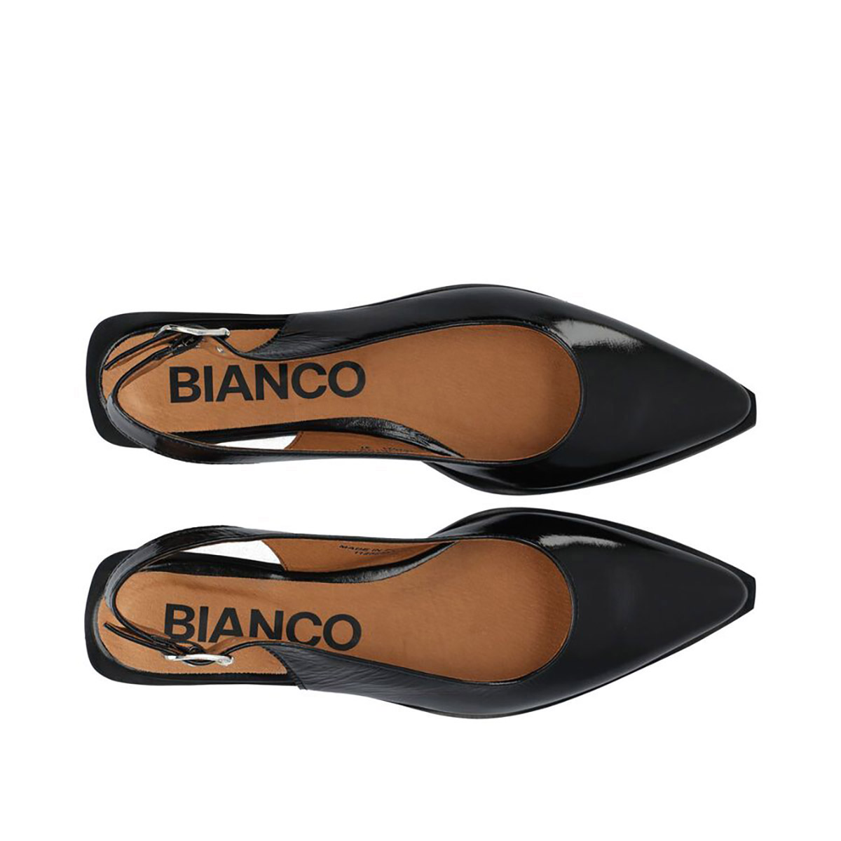 Svart Slingback Biavictoria Lack BIANCO - bild 2