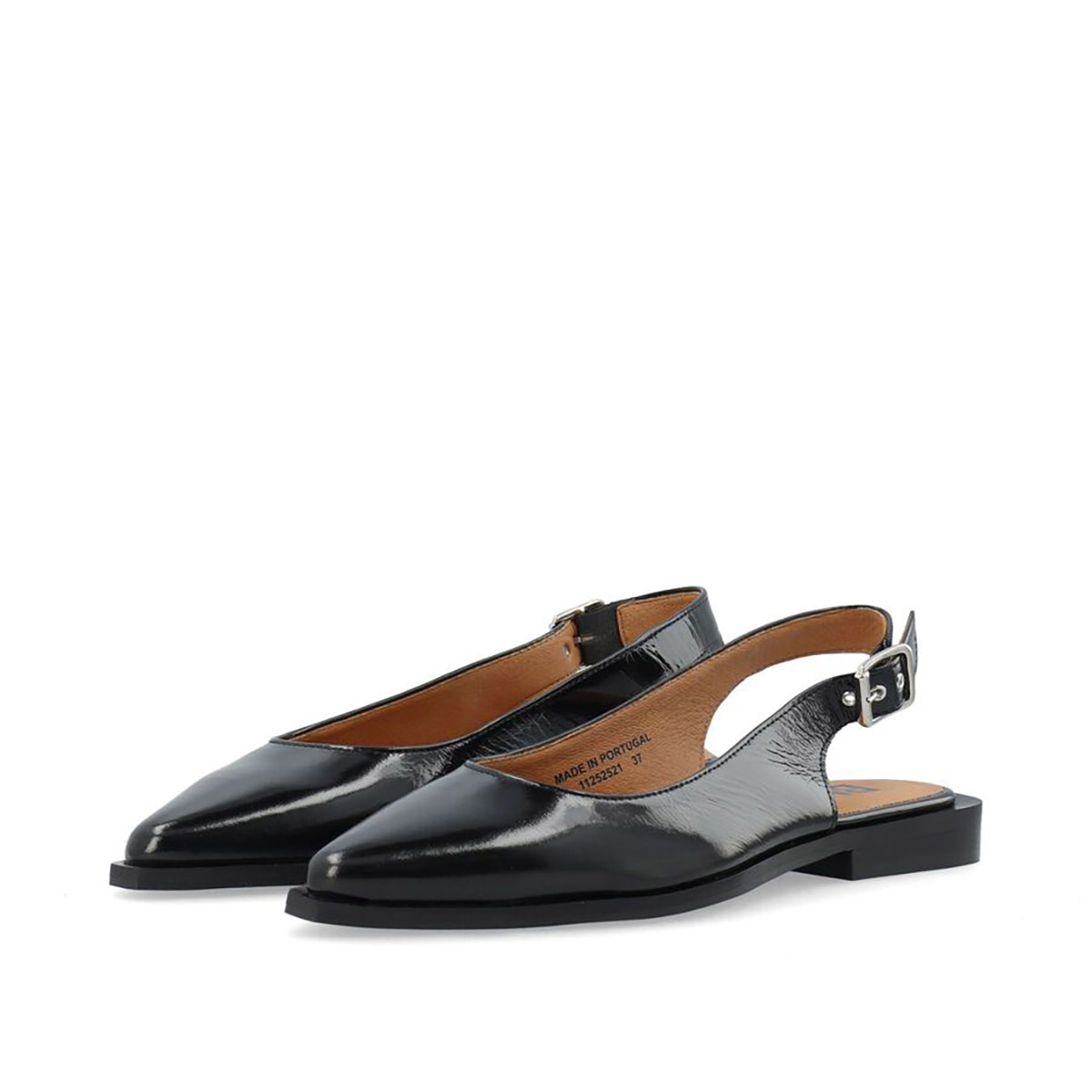 Svart Slingback Biavictoria Lack BIANCO - bild 3