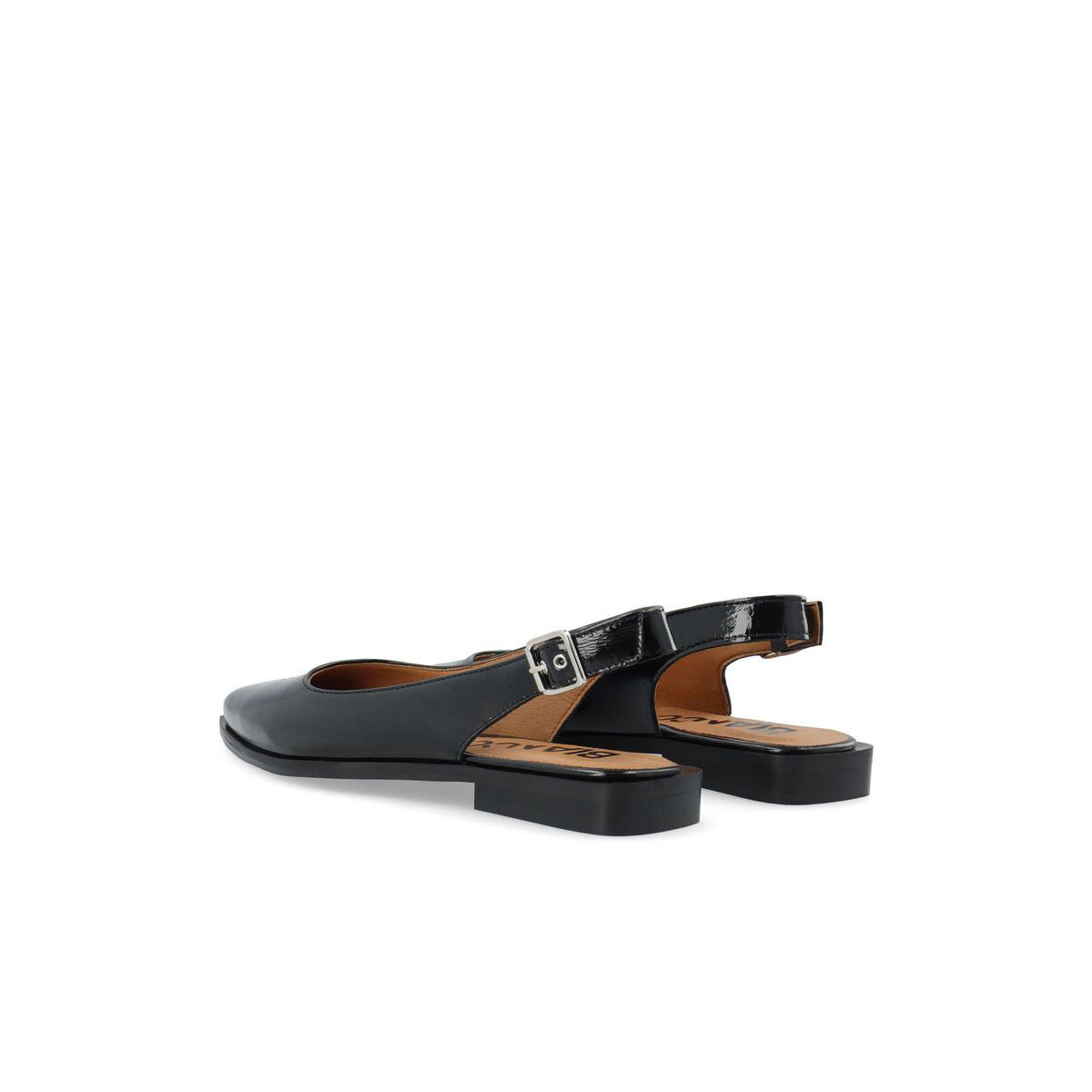 Svart Slingback Biavictoria Lack BIANCO - bild 4