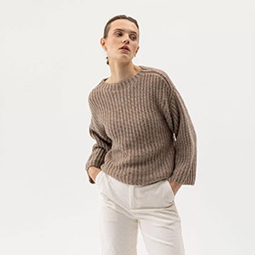 Sweater Cajsa Khaki  HOLEBROOK - bild 2