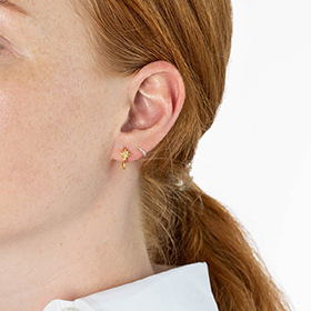 North Star Hoop Earrings Gold - bild 2