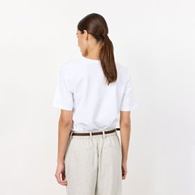 T-shirt Paloma 2 V-ring Vit LEVETE ROOM - bild 2