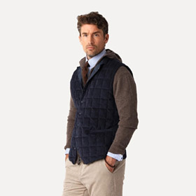 Tech Cord Vest Navy LESS WORRIES - bild 2