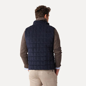 Tech Cord Vest Navy LESS WORRIES - bild 3