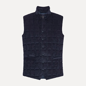 Tech Cord Vest Navy LESS WORRIES - bild 5